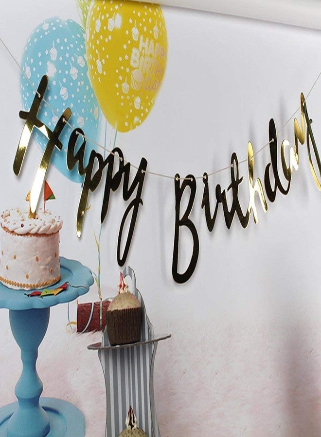 شوبرز كارت لافتات ذهبية بخط اليد من شوبيرسكارت لتزيين الحفلات، تحمل طابع عيد ميلاد سعيد للبنات والأولاد والأزواج والزوجات والأطفال والكبار، مجموعة مواد متكاملة - Image 4